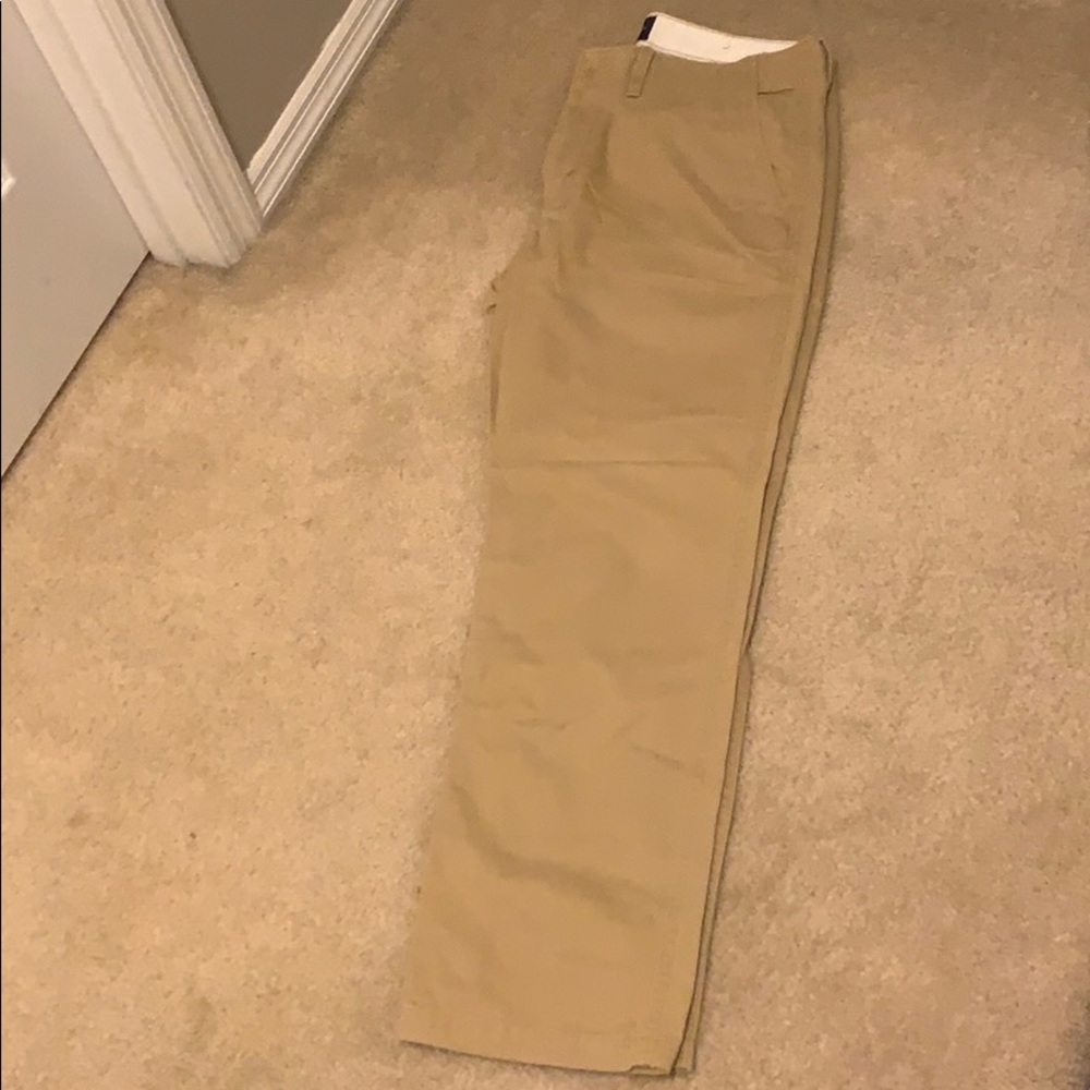 Men’s khaki pants.